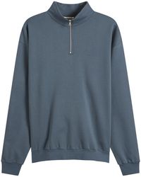 AURALEE - High Gauge Sweat Half Zip Jumper - Lyst