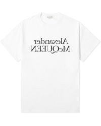 Alexander McQueen - Reflected Foil Logo T-Shirt - Lyst