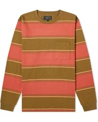 Beams Plus - Long Sleeve Stripe Pocket T-Shirt - Lyst