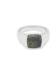 Tom Wood Kay Leopard Jasper Ring Presented By End in Metallic | Lyst