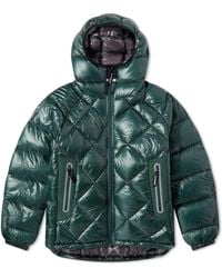 and wander - Diamond Stitch Down Hooded Jacket - Lyst
