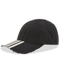 Y-3 - Distressed Stripe Cap - Lyst