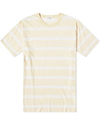 Norse Projects - Johannes Sunbleached Stripe T-Shirt Sunwashed - Lyst