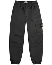 Stone Island - Twill Stretch-Tc Loose Cargo Pants - Lyst