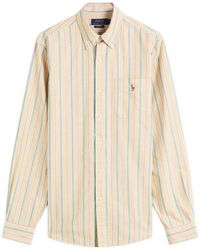Polo Ralph Lauren - Button Down Stripe Oxford Shirt - Lyst
