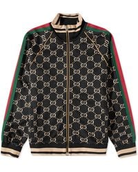 Gucci - Monogram Side-stripe Cotton-jersey Jacket X - Lyst