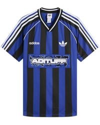 adidas - Striped Jersey T-Shirt - Lyst