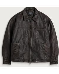 FRIZMWORKS - Destroyed Cowhide Leather Jacket - Lyst