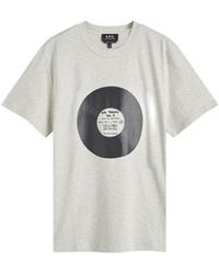 A.P.C. - Plantine Turntable Graphic T-Shirt - Lyst