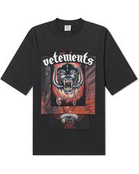 Vetements - Motorhead Patched T-Shirt - Lyst