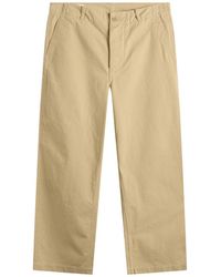 Kaptain Sunshine - Cotton Drill Wide Pants - Lyst