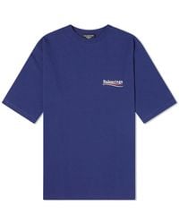 Balenciaga - Oversized Political Campaign Logo T-Shirt - Lyst