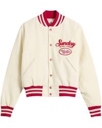 SUNDAYFRUITMARKET - Berry Farm Varsity Jacket - Lyst