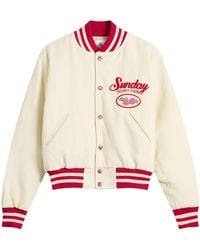 SUNDAYFRUITMARKET - Berry Farm Varsity Jacket - Lyst