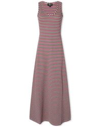 A.P.C. - Shelly Striped Maxi Dress - Lyst