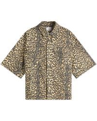 Rhude - Leopard Short Sleeve Shirt - Lyst