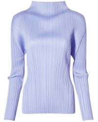 Pleats Please Issey Miyake - Colourful Basics Roll Neck Long S - Lyst