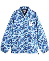 A Bathing Ape - Abc Camo Nyc Logo Coach Jacket - Lyst