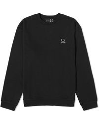 Fred Perry - X Raf Simons Embroidered Crew Sweat - Lyst