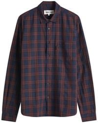 YMC - End. X Curtis Shirt Shadow Plaid - Lyst