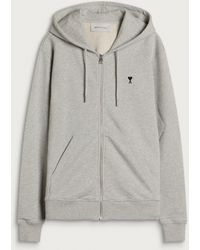 Ami Paris - Adc Loopback Zip Hoodie - Lyst