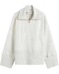 Closed - Half Zip Long Sleeve Sweatshirt - Lyst