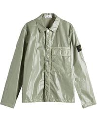 Stone Island - Mussola Gommata-Tc Shirt Jacket - Lyst