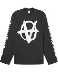 Vetements - Double Anarchy Long Sleeve T-Shirt - Lyst