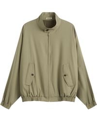 AURALEE - Tropical Wool Zip Blouson Jacket - Lyst
