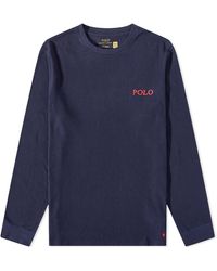 Polo Ralph Lauren - Long Sleeve Waffle Lounge T-Shirt - Lyst
