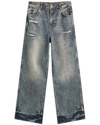 Represent - R3 Distressed Baggy Denim - Lyst