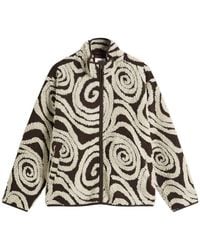 Obey - Swirls Jacquard Zip Jacket - Lyst