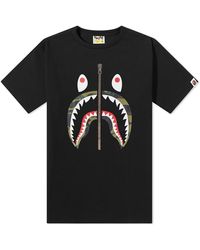bathing ape shark t shirt