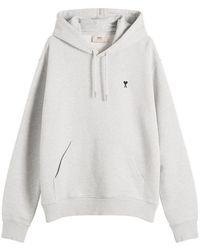 Ami Paris - Loopback Light Fleece Adc Hoodie - Lyst