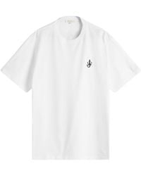 JW Anderson - Jersey Anchor Embroidery T-Shirt - Lyst