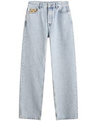 Gucci - Cotton Denim Straight Leg Jeans - Lyst