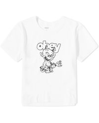 Obey - Devil Logo T-Shirt - Lyst