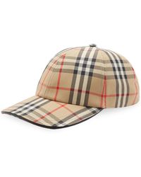 Burberry - Vintage Check Baseball Cap - Lyst