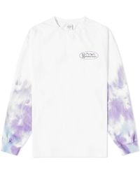 Manastash Long Sleeve Re:ctn Tie Dye T-shirt - Purple