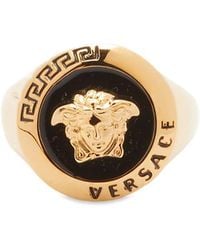 Versace - Medusa-Plaque Ring - Lyst