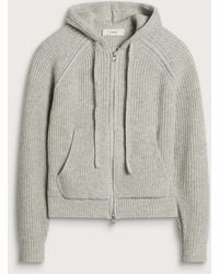 DUNST - Hooded Knit Cardigan - Lyst