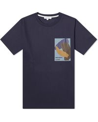 Norse Projects - Simon Organic Brush Stroke Print T-Shirt - Lyst