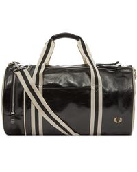 Fred Perry Classic Barrel Bag in Black for Men | Lyst