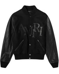 Amiri - Staggered Logo Varsity Jacket - Lyst