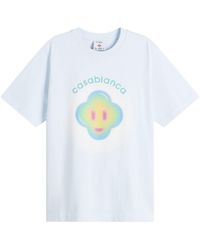 CASABLANCA - Airbrush Smiley Classic T-Shirt - Lyst