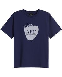 A.P.C. - Apple T-Shirt - Lyst