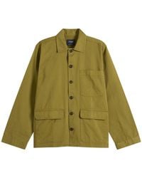 Drake's - Textured Twill 3-Pocket Overshirt - Lyst