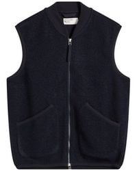 Universal Works - Wool Fleece Zip Waistcoat - Lyst