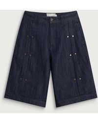 Dime - Pleated Baggy Denim Short - Lyst