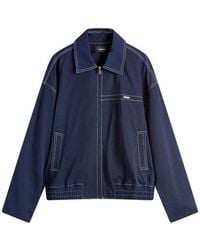 NAHMIAS - Tech Twill Bomber Jacket - Lyst